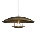 Boston Round Pendant Light- 17 Inch - Brass