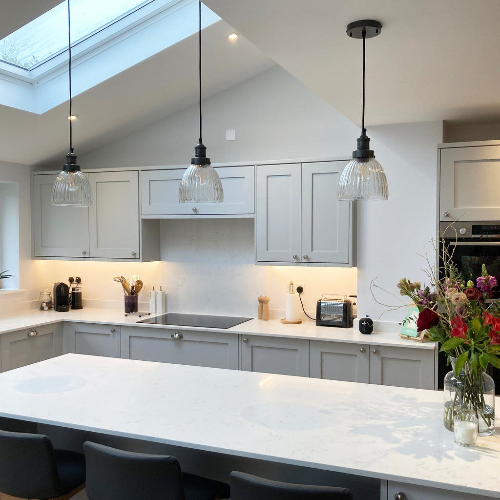 Brooklyn Glass Cone Pendant Light - 7 Inch