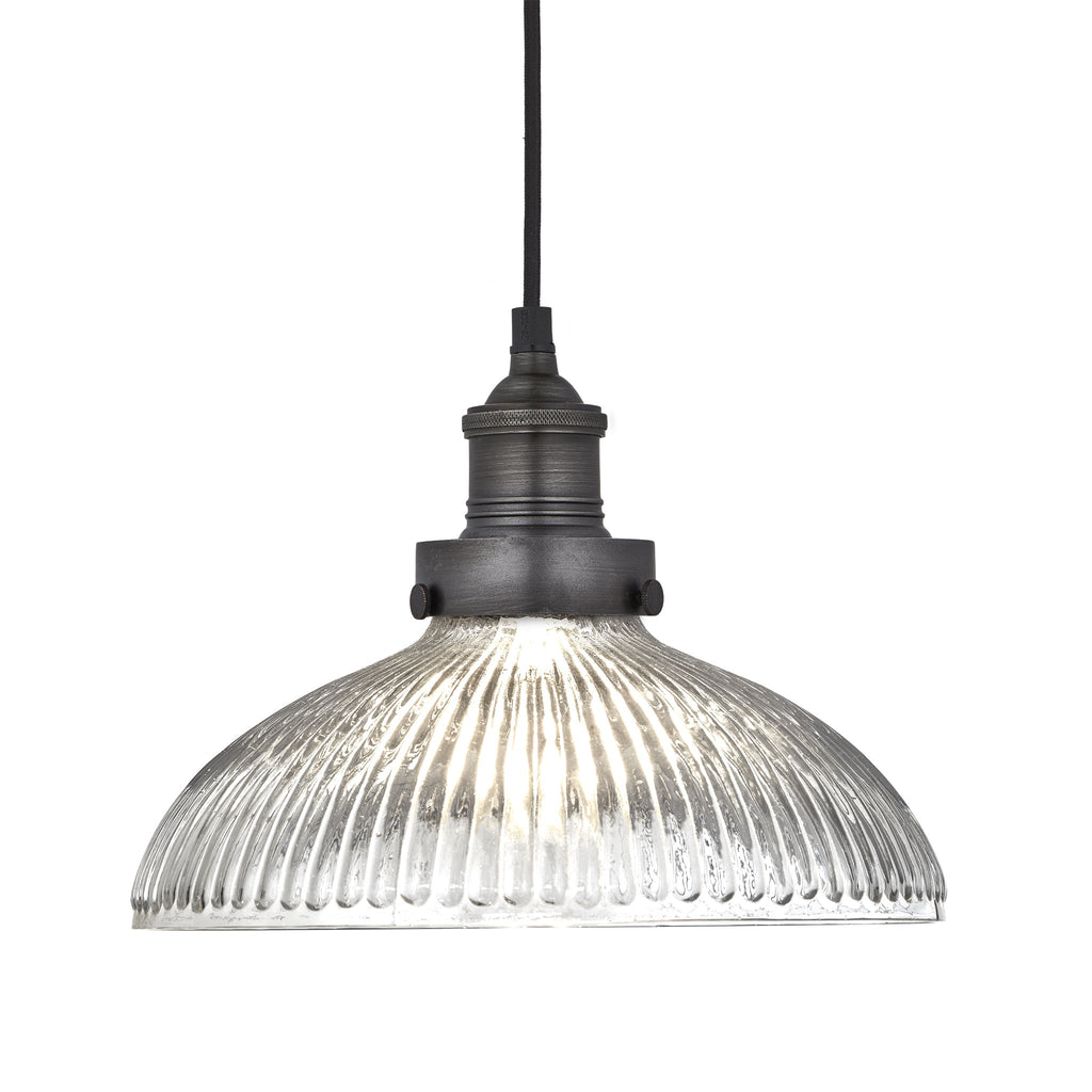 Brooklyn Glass Dome Pendant Light - 12 Inch