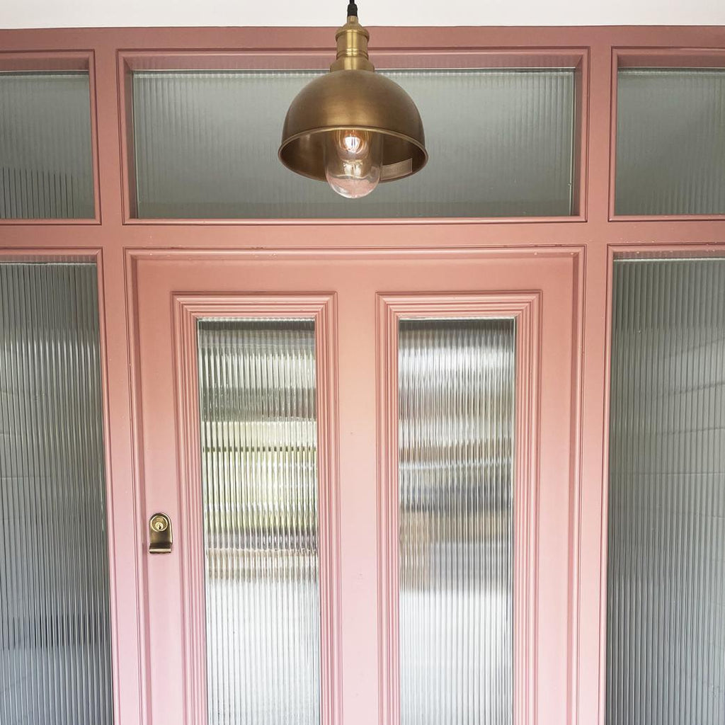 Brooklyn Outdoor & Bathroom Dome Pendant - 8 Inch - Brass