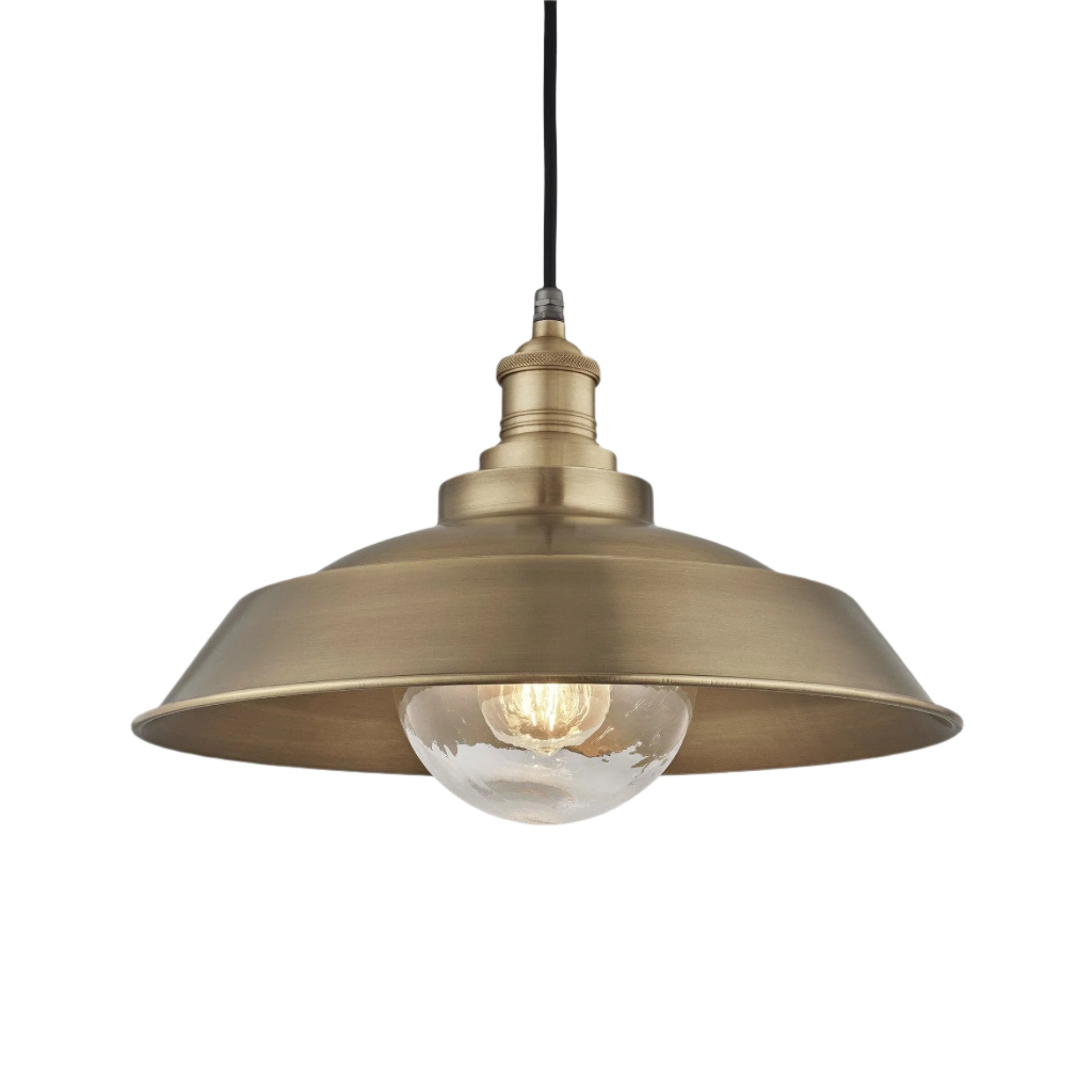 Brooklyn Outdoor & Bathroom Brass Step Pendant - 16 Inch - Brass Holder