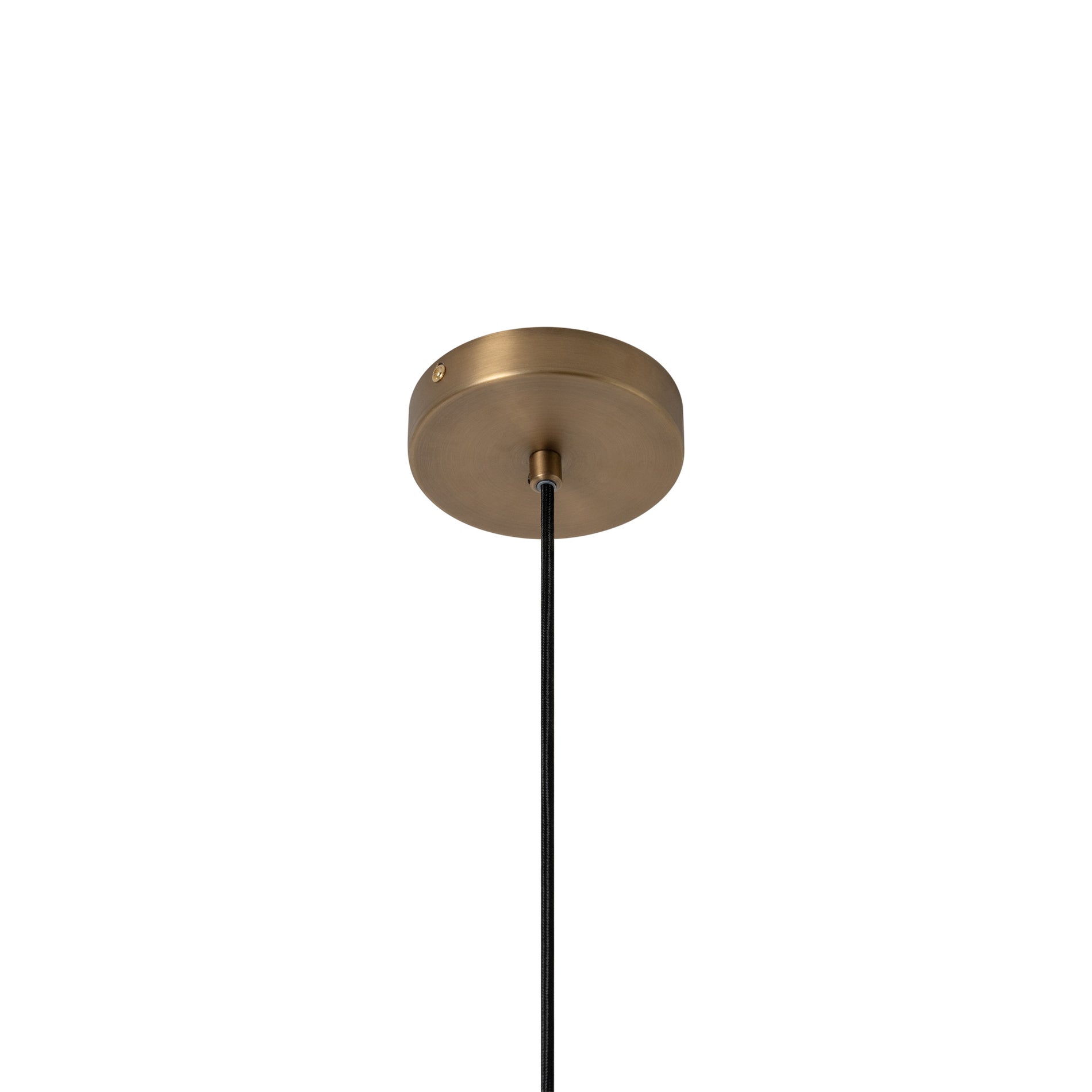 Bloxham Square Pendant Light - Natural - Brass