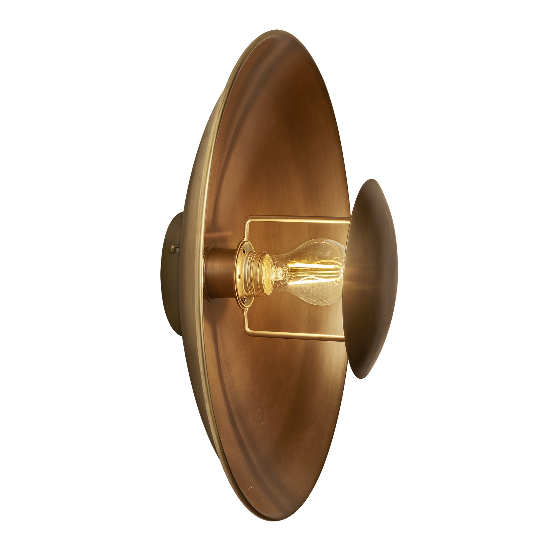 Boston Round Metal Diffuser Wall Light