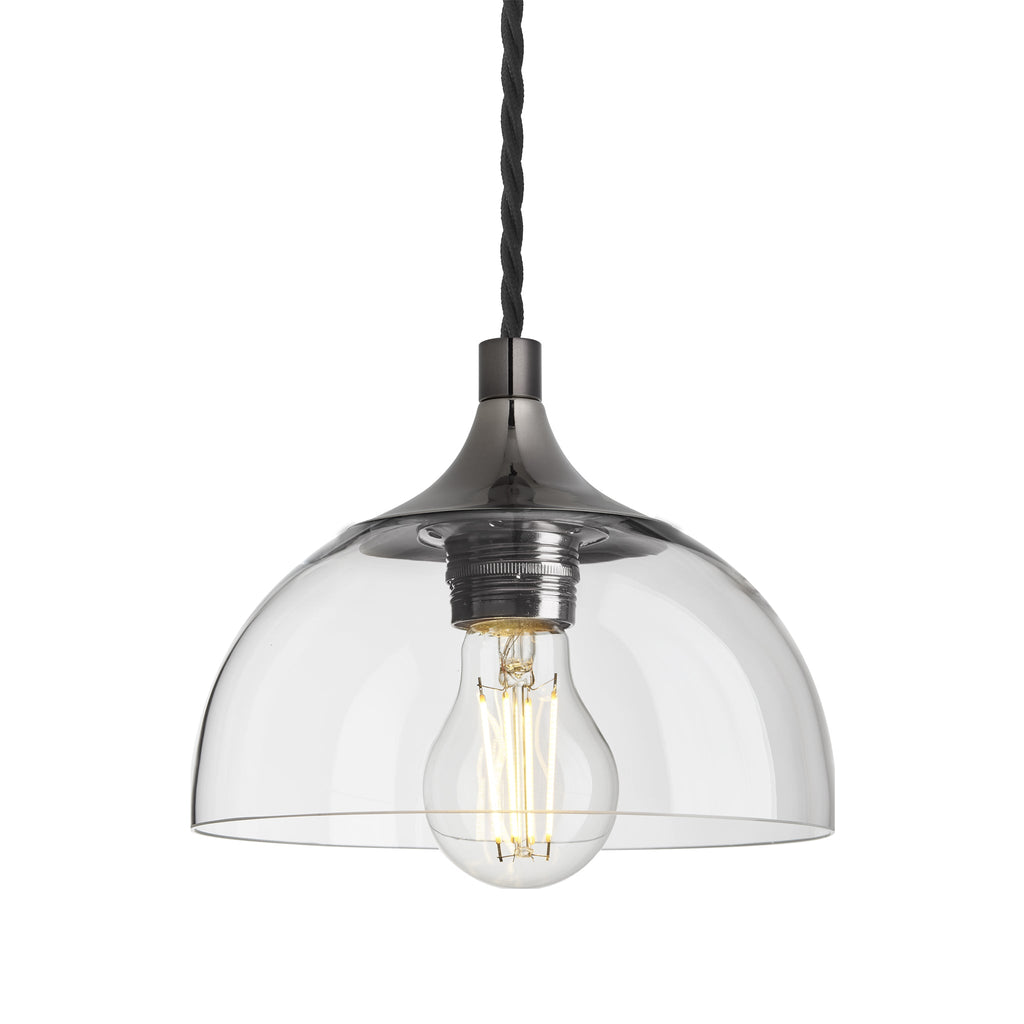 Chelsea Glass Dome Pendant - 8 Inch