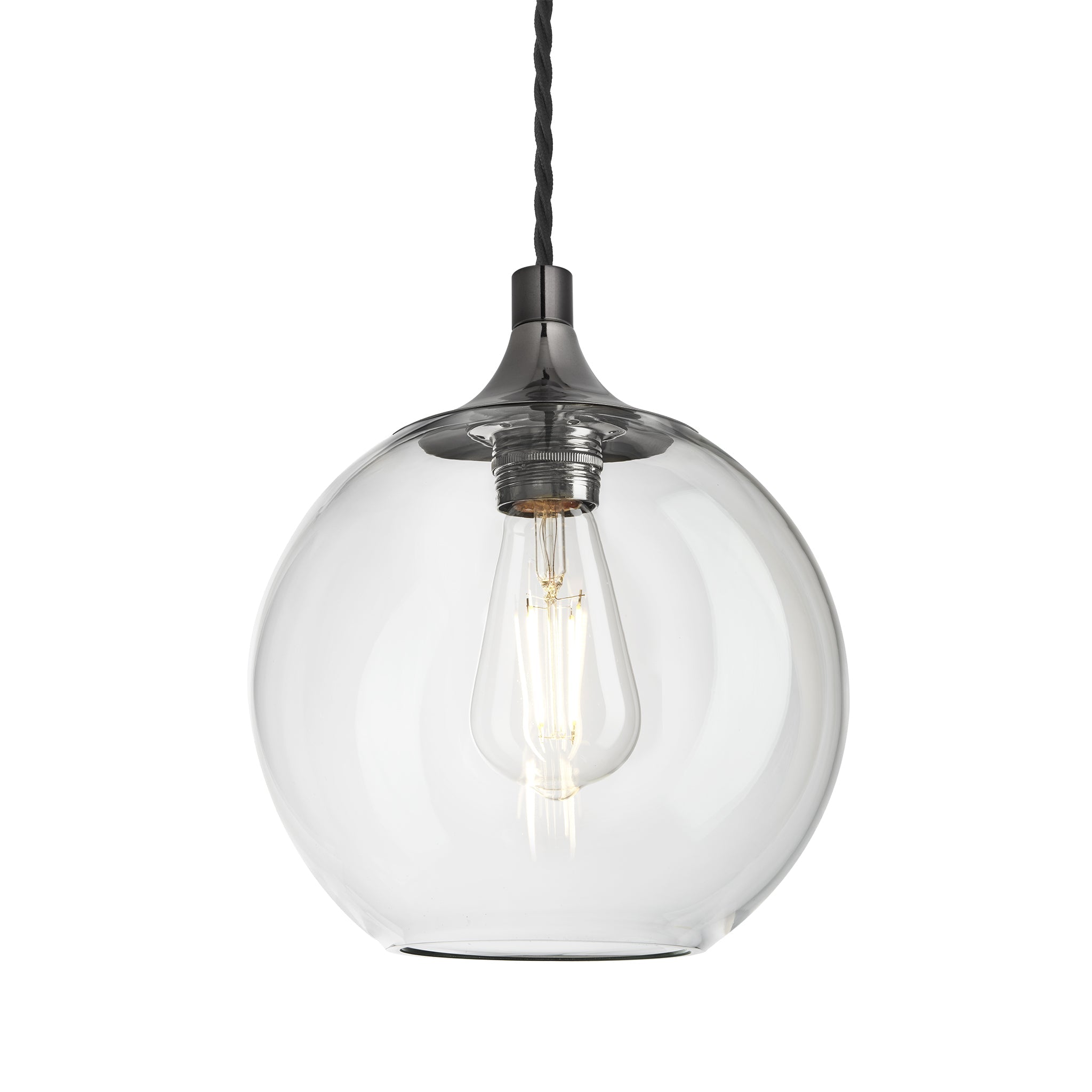Chelsea Glass Globe Pendant - 7 Inch