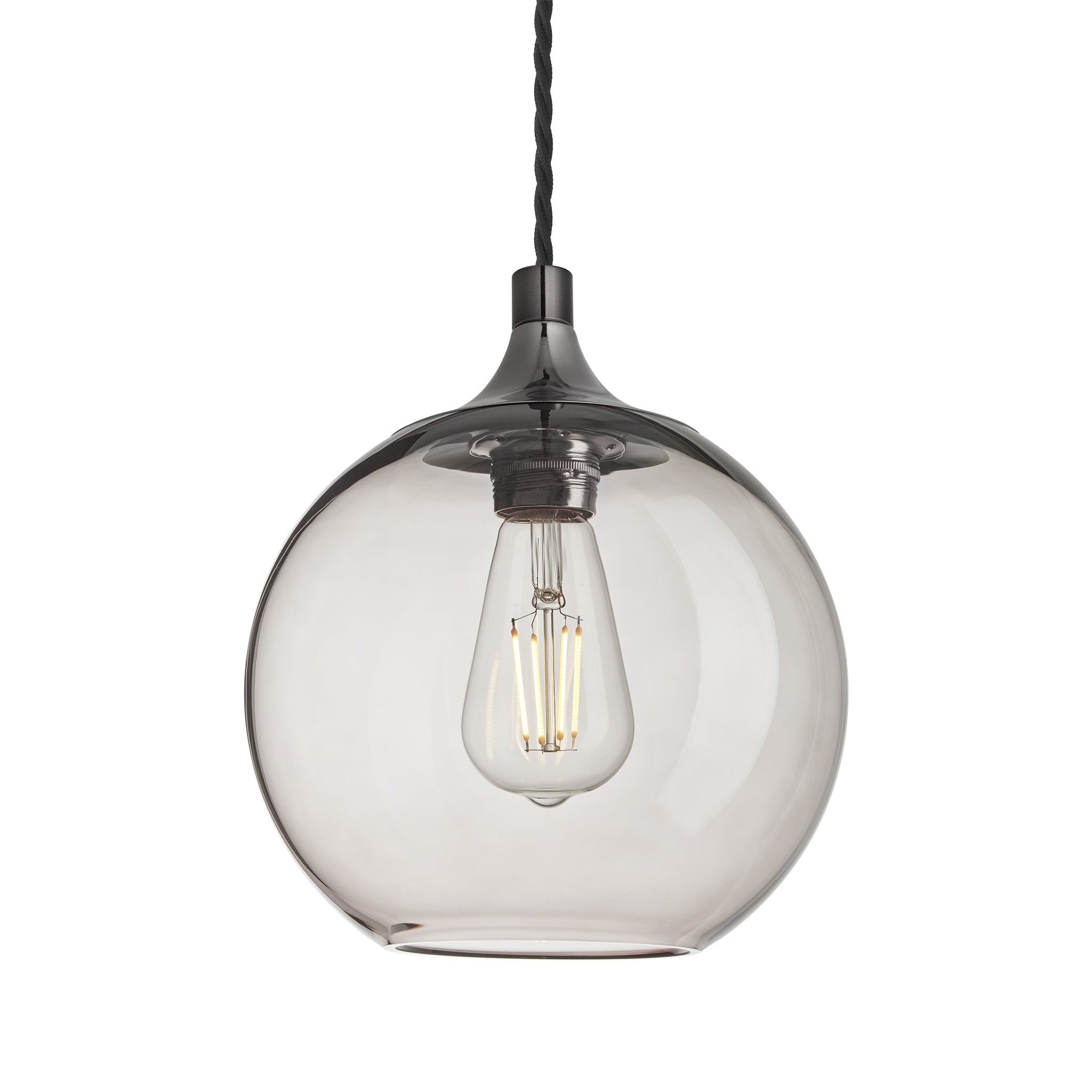 Chelsea Glass Globe Pendant - 7 Inch