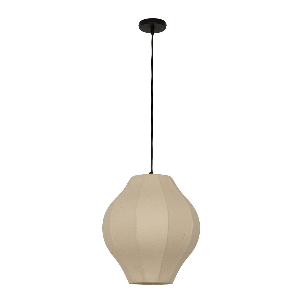 Chepstow Lantern Paper Pendant Light - Ivory
