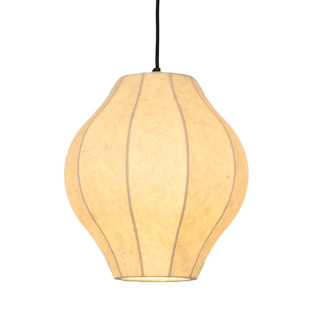 Chepstow Lantern Paper Pendant Light - Ivory