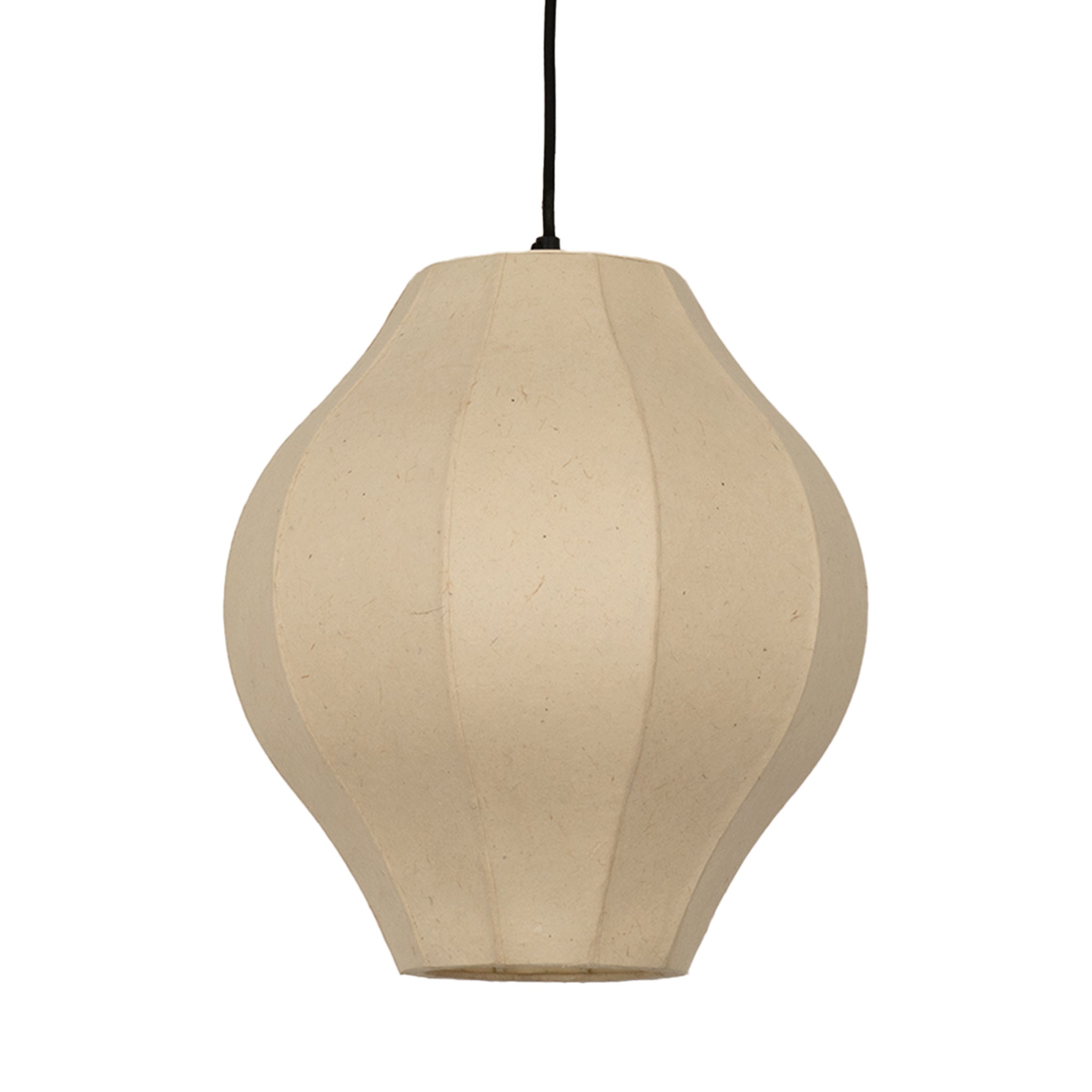 Chepstow Lantern Paper Pendant Light - Ivory