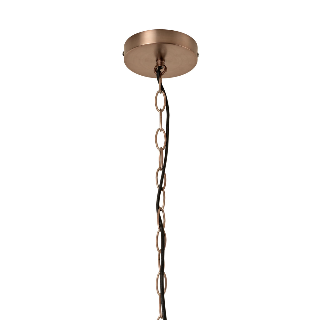 Dulwich Glass Layered Chandelier Light - 20 Inch - Mocha - Bronze