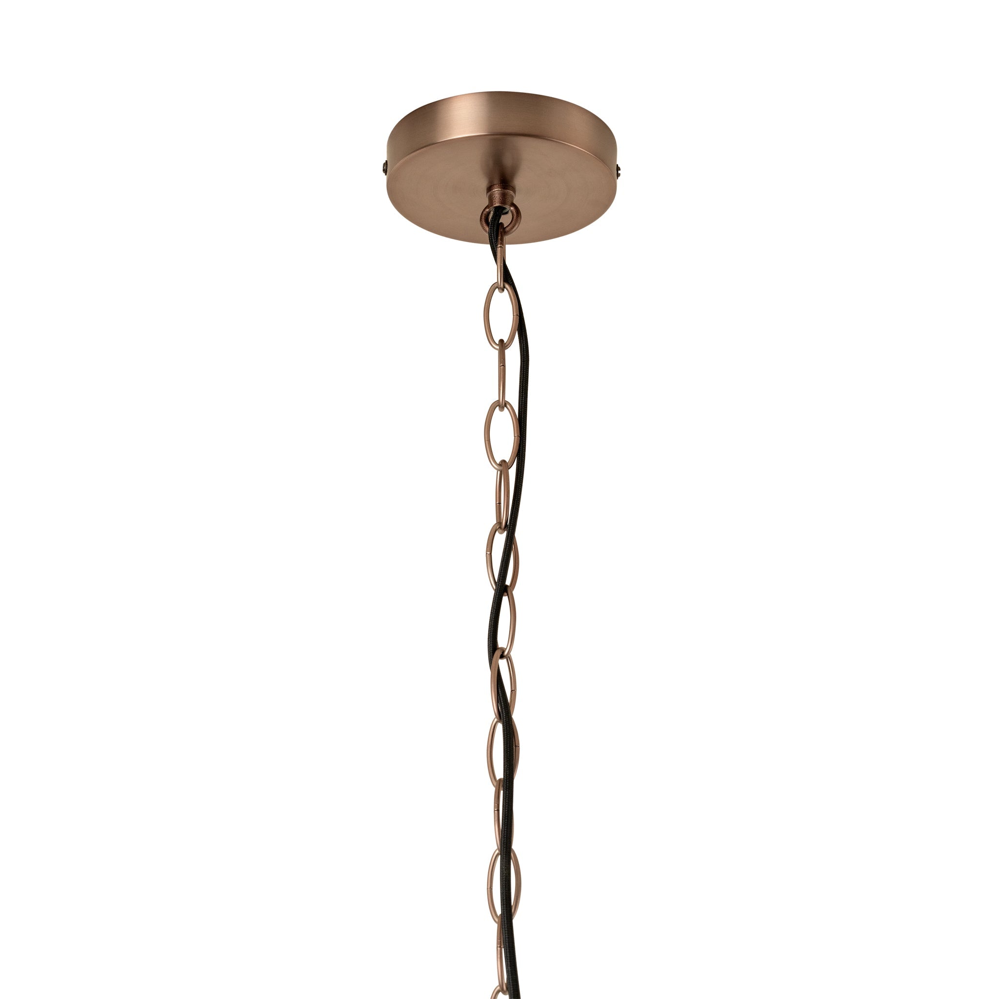 Dulwich Glass Layered Chandelier Light - 20 Inch - Mocha - Bronze