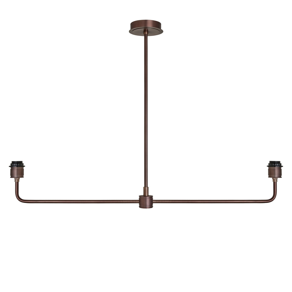 Albany Double Pendant Light - Natural Cotton Shades