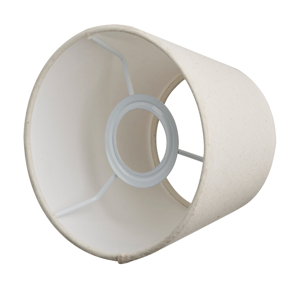 Knurled Empire Torch Double Wall Light - Light Natural Cotton