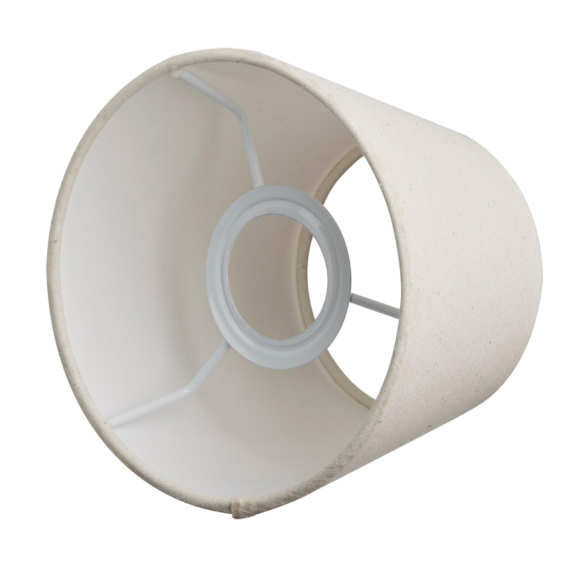 Knurled Empire Torch Double Wall Light - Light Natural Cotton