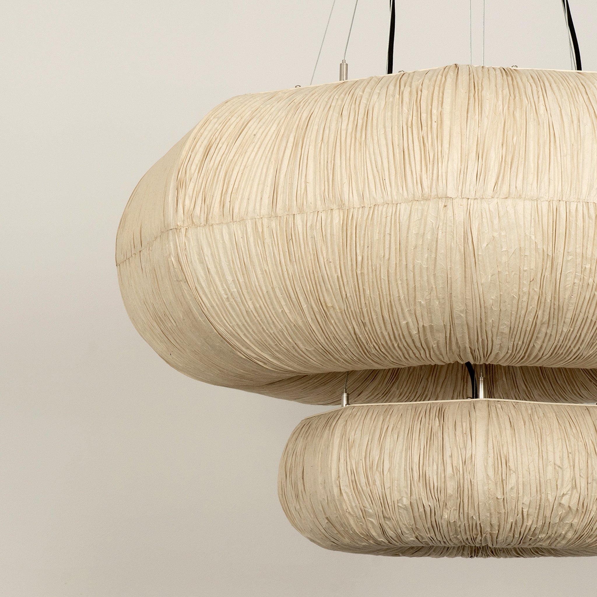 Epping Ring Paper Pendant Light - Ivory