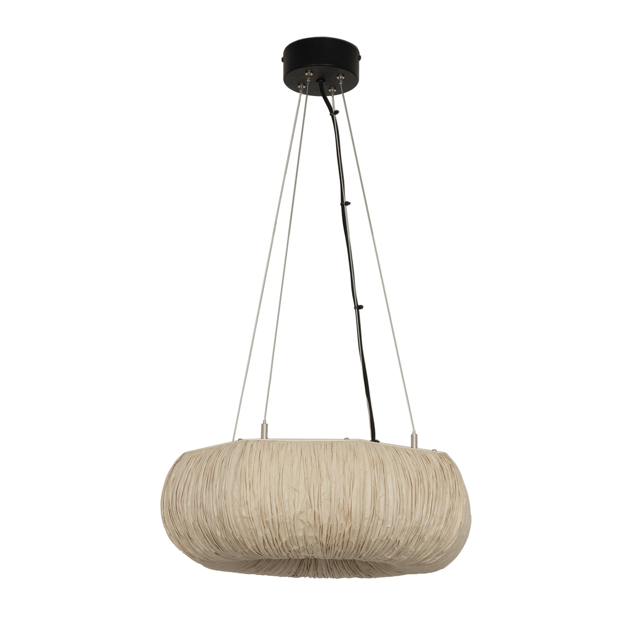 Epping Ring Paper Pendant Light - Ivory