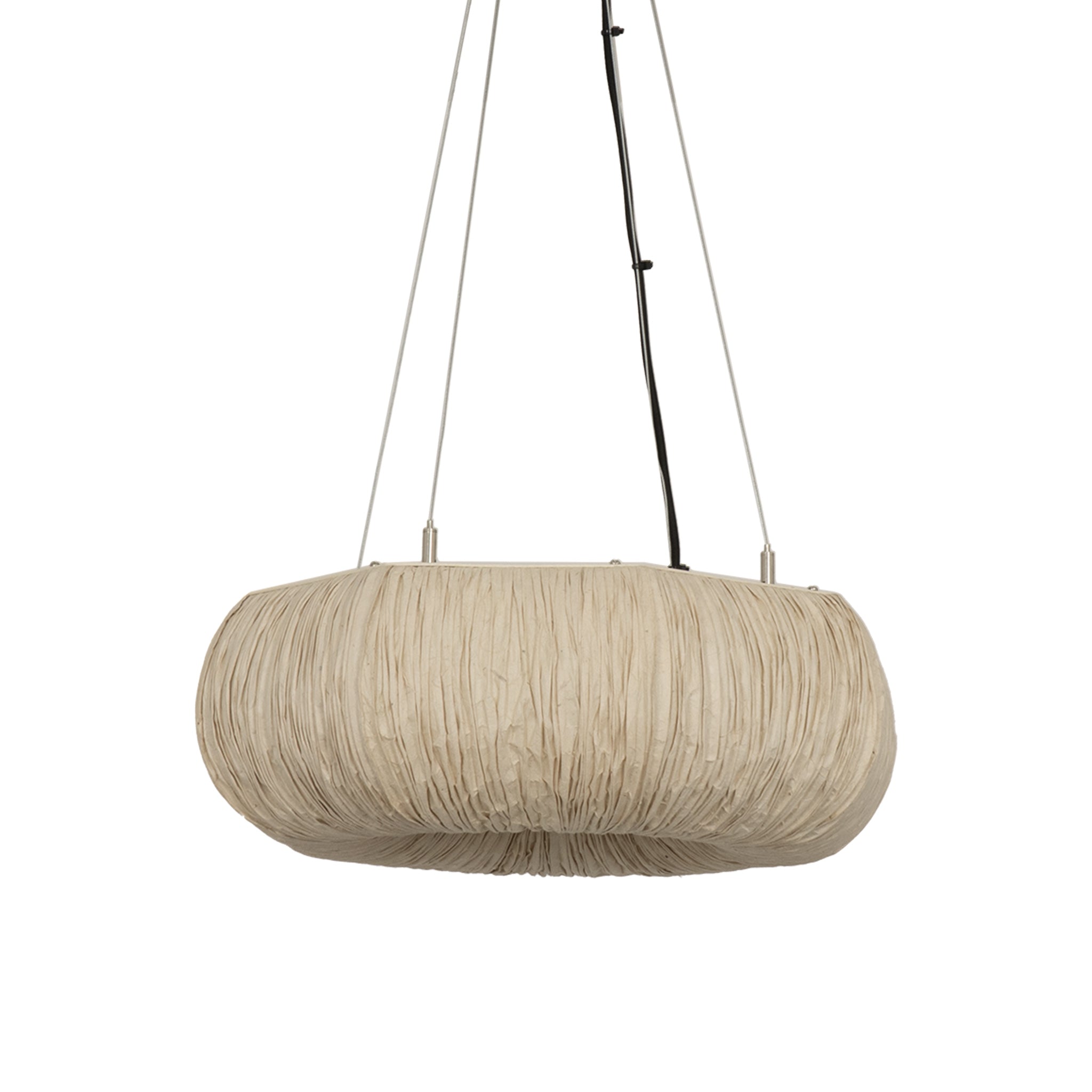 Epping Ring Paper Pendant Light - Ivory