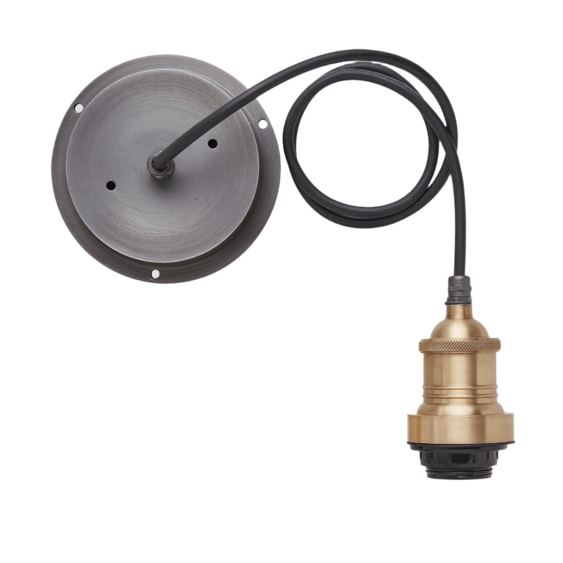 Brooklyn Outdoor & Bathroom Brass Step Pendant - 16 Inch - Brass Holder