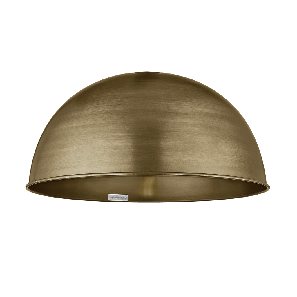 Albany Giant Dome Pendant Light - 24 Inch - Brass - Brass Chain Holder