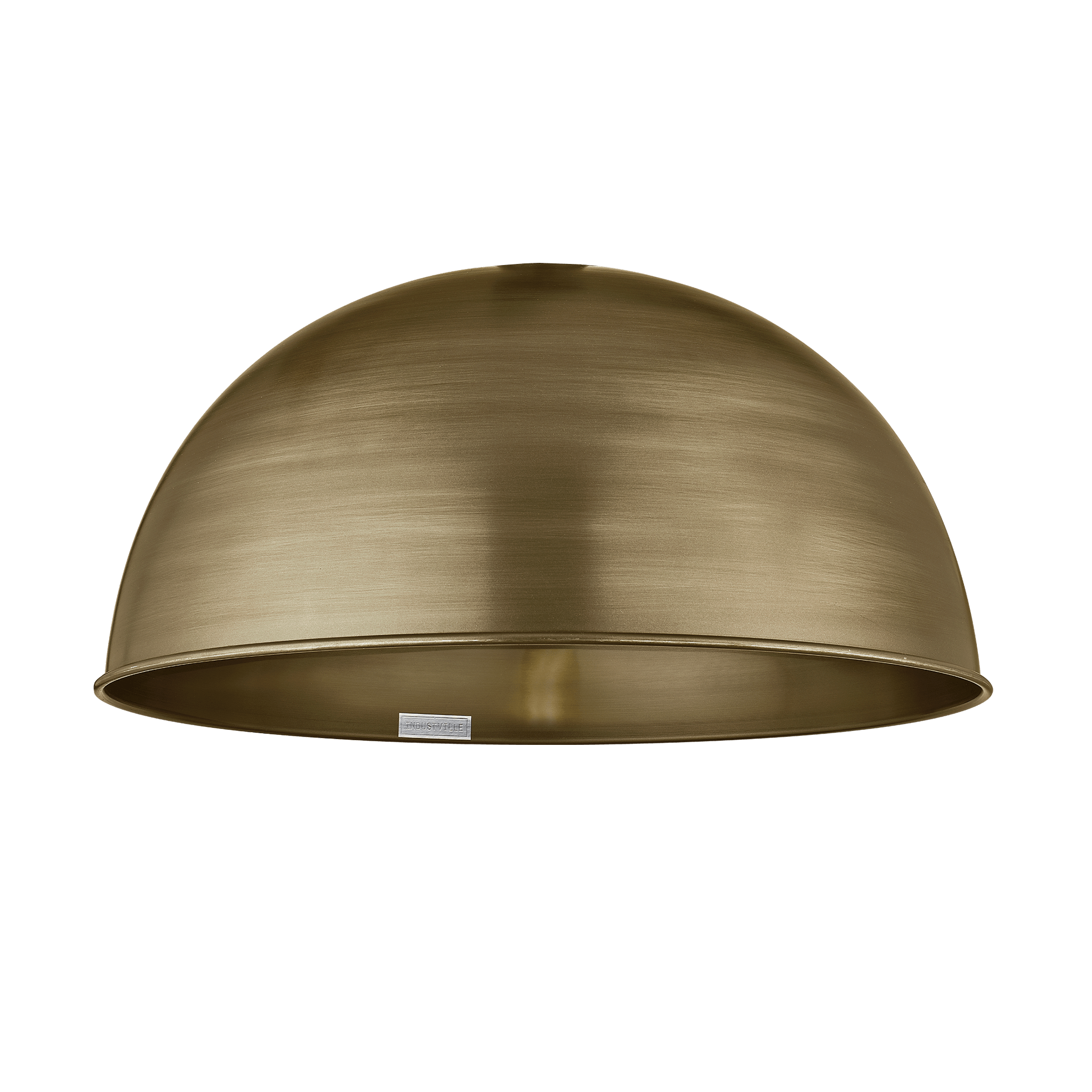 Albany Giant Dome Pendant Light - 24 Inch - Brass - Brass Chain Holder