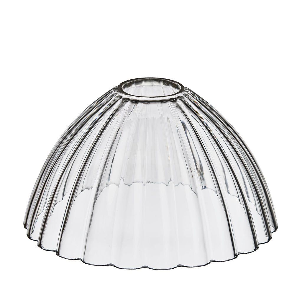 Noho Glass Ribbed Dome Pendant Light - 8 Inch