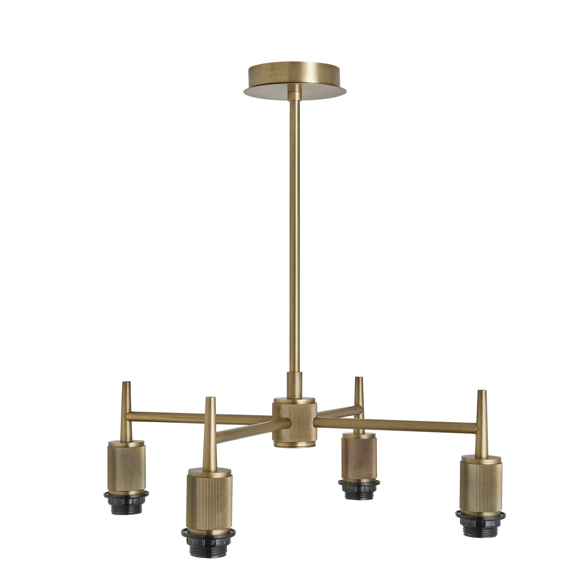 Henley 4 Arm Pendant Light -  Glass Schoolhouse 5.5 Inch