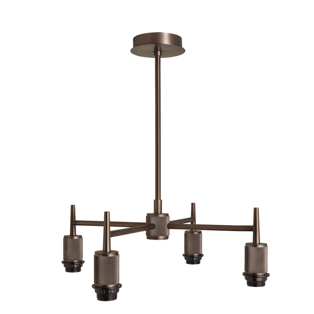 Henley 4 Arm Pendant Light -  Glass Schoolhouse 5.5 Inch