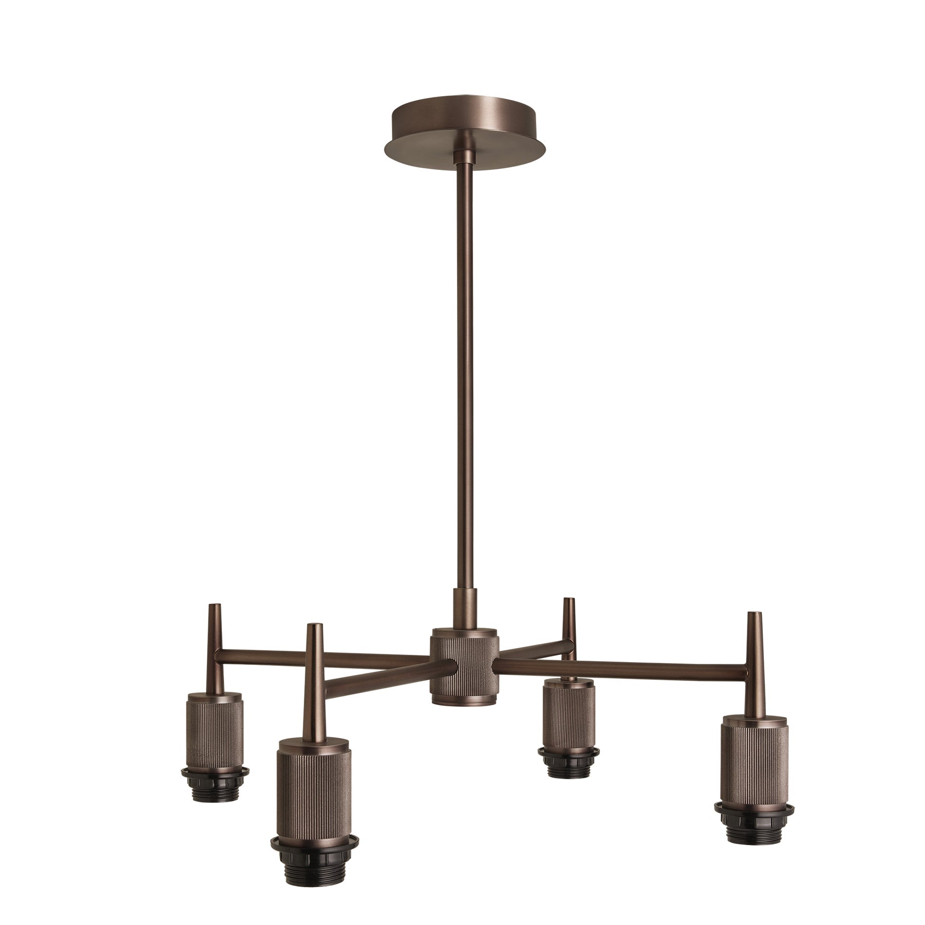 Henley 4 Arm Pendant Light -  Glass Schoolhouse 5.5 Inch