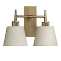 Henley Empire Double Wall Light - Light Natural Cotton