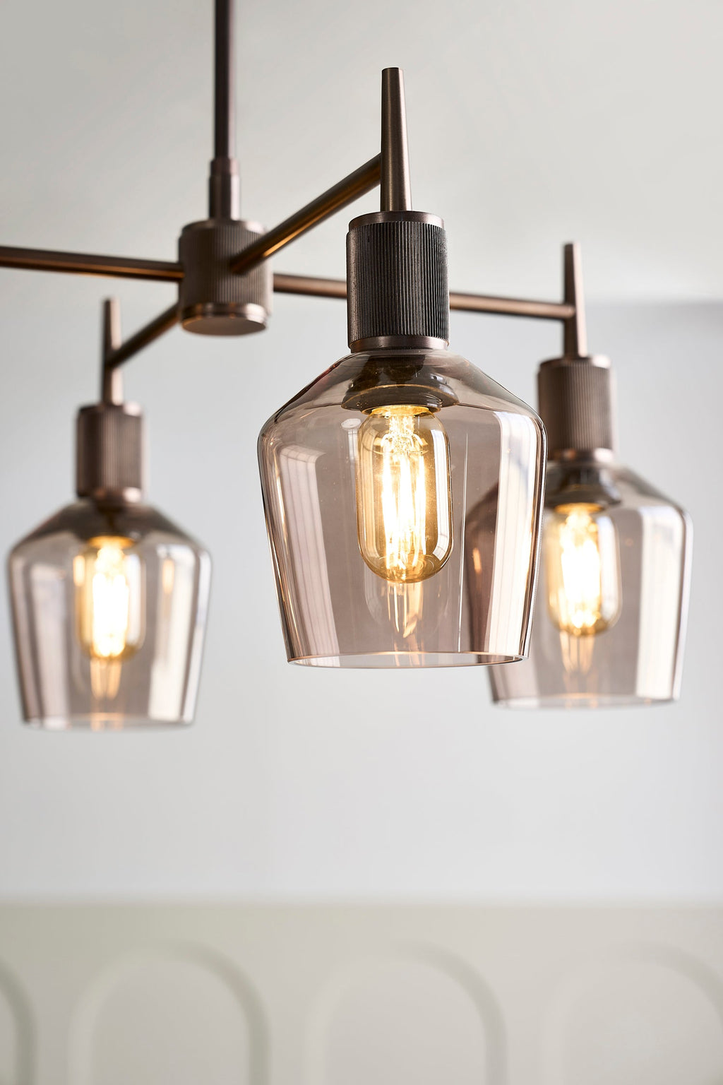 Henley 4 Arm Pendant Light -  Glass Schoolhouse 5.5 Inch
