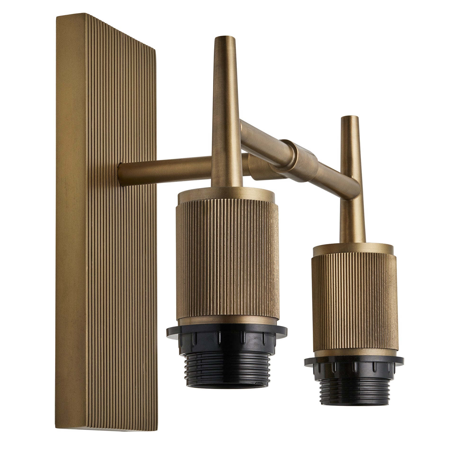 Henley Empire Double Wall Light - Light Natural Cotton