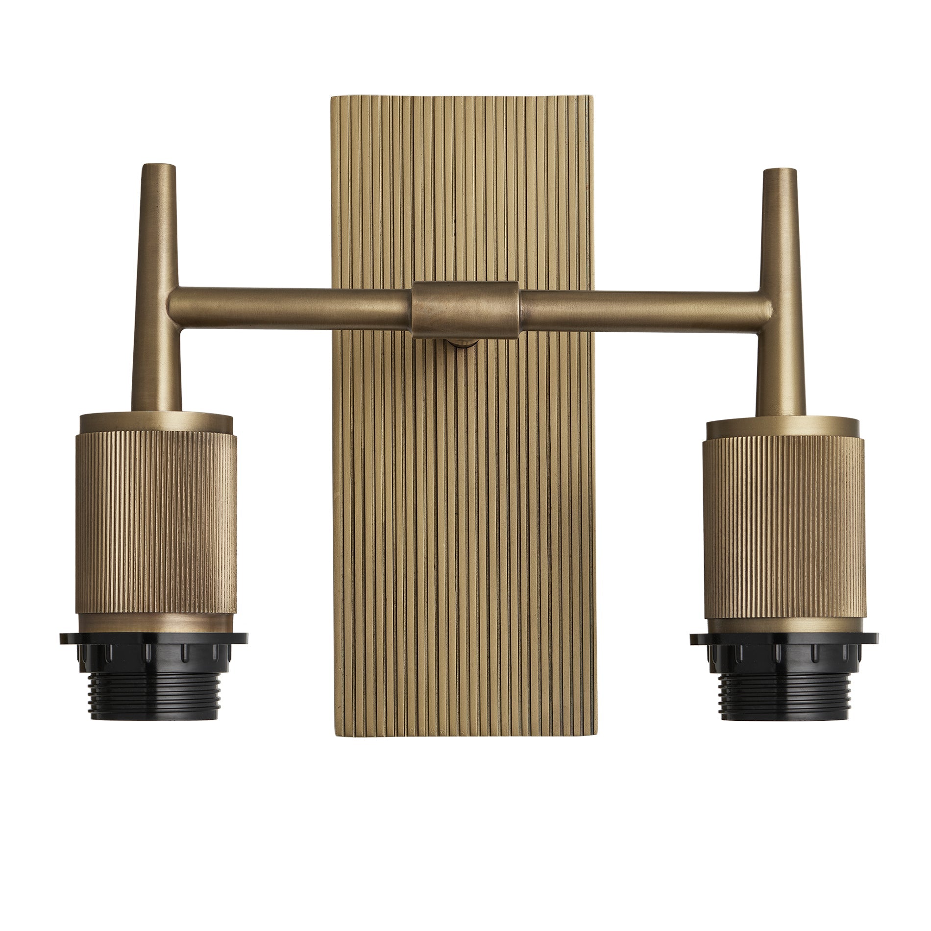 Henley Empire Double Wall Light - Light Natural Cotton