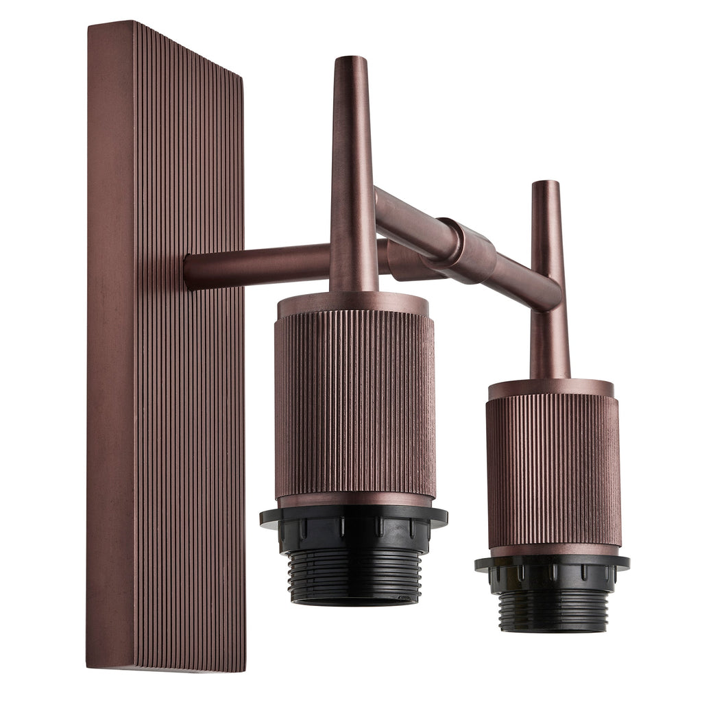 Henley Empire Double Wall Light - Light Natural Cotton