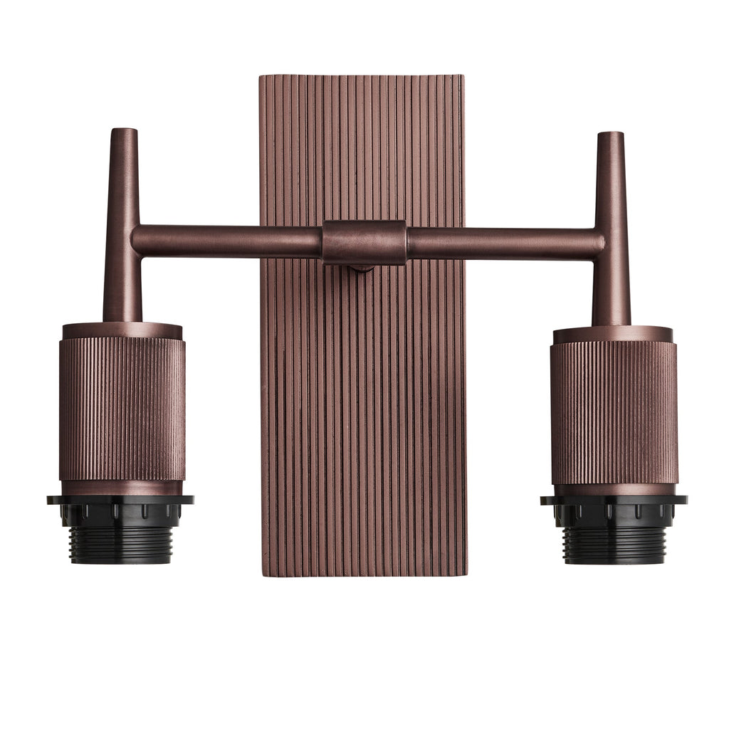 Henley Empire Double Wall Light - Light Natural Cotton