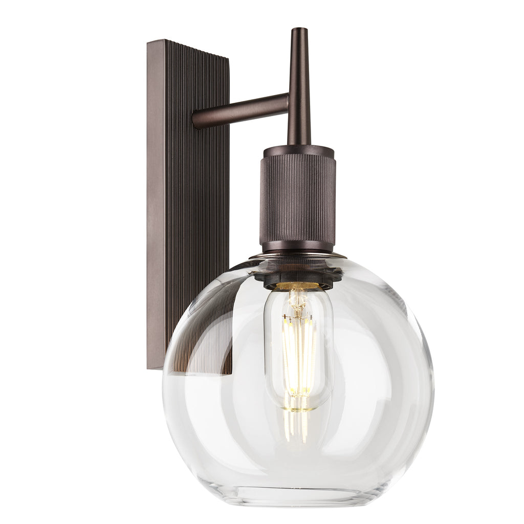 Henley Glass Globe Wall Light - 7 Inch