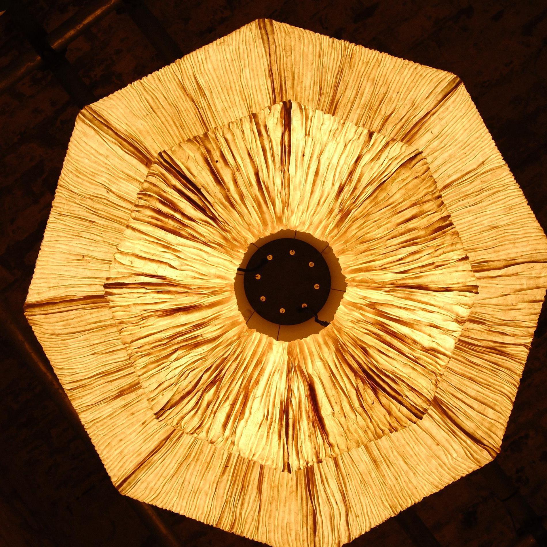 Epping Ring Paper Pendant Light - Ivory
