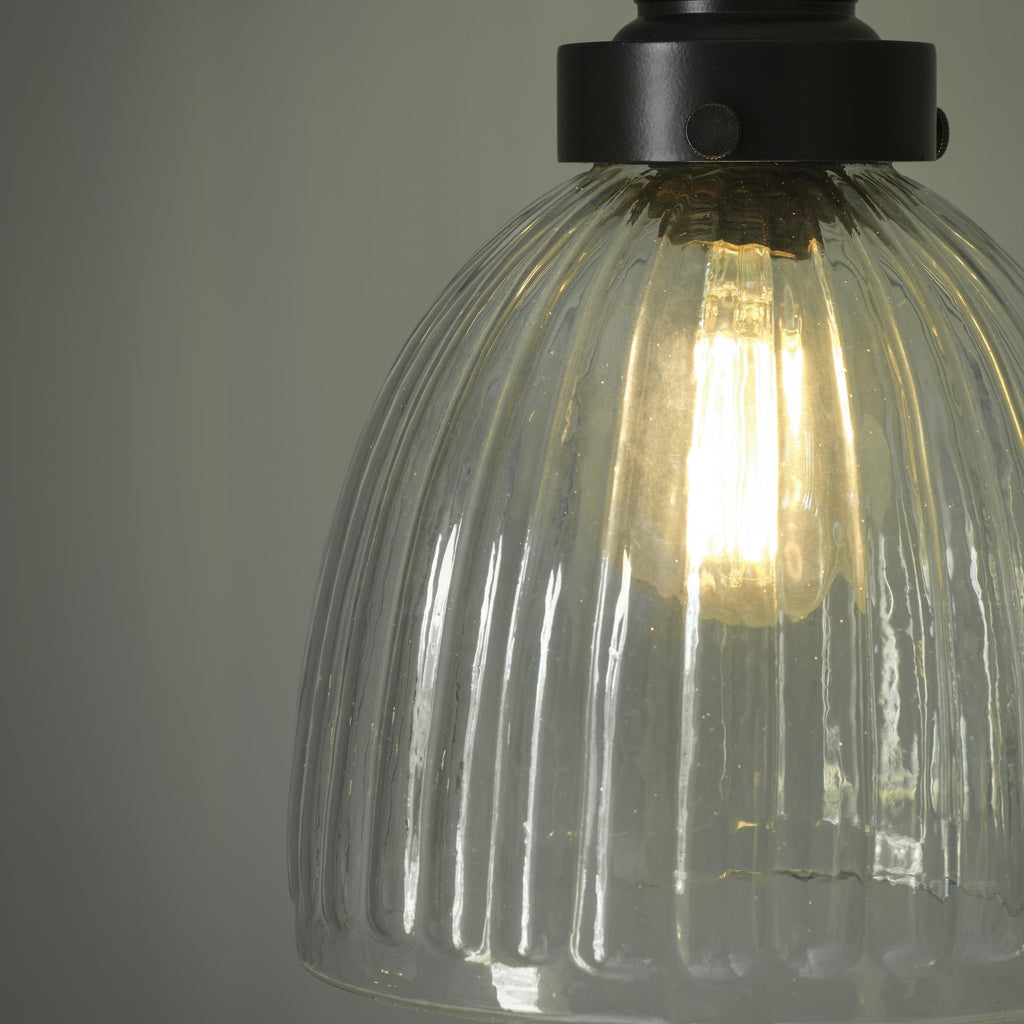 Brooklyn Glass Cone Pendant Light - 7 Inch