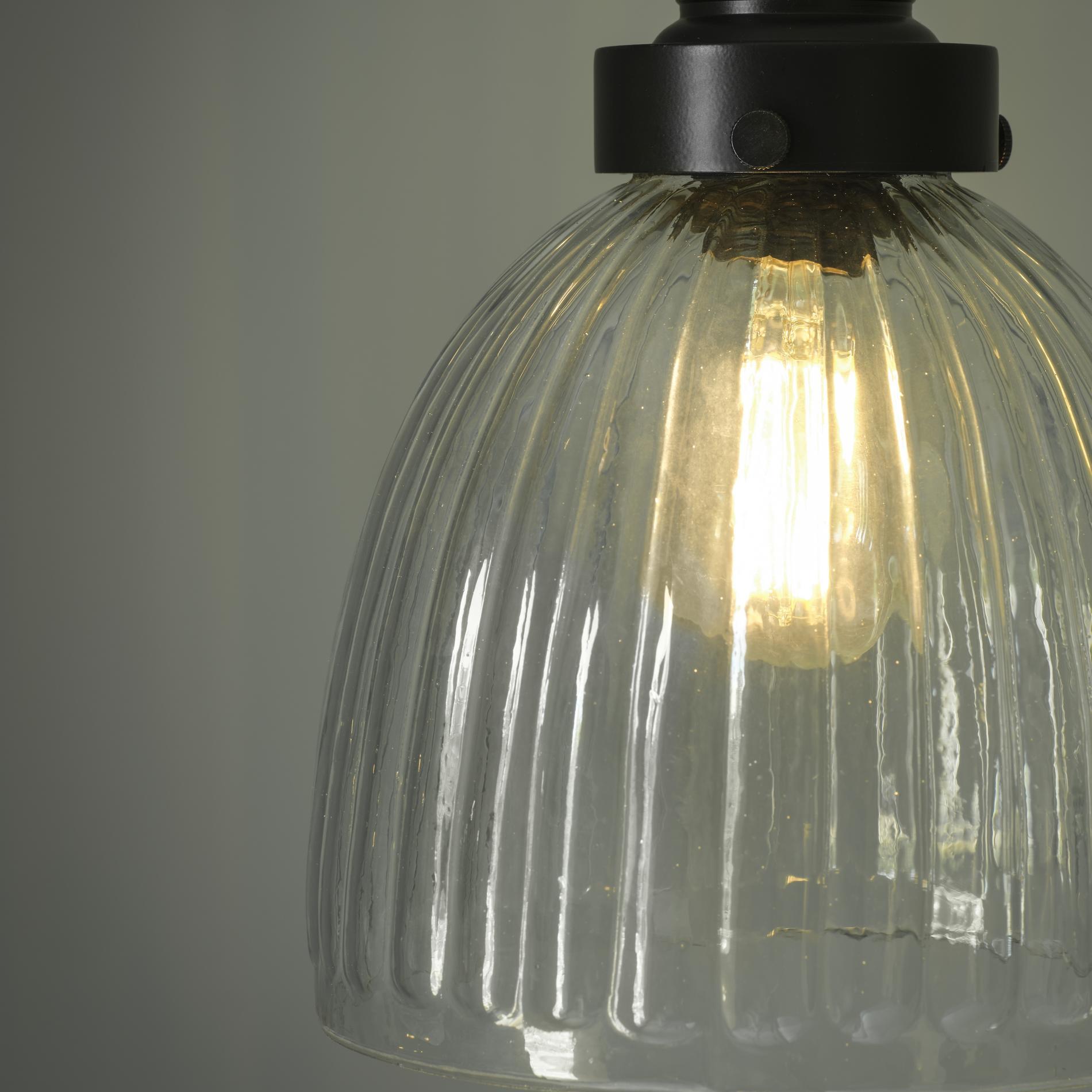 Brooklyn Glass Cone Pendant Light - 7 Inch