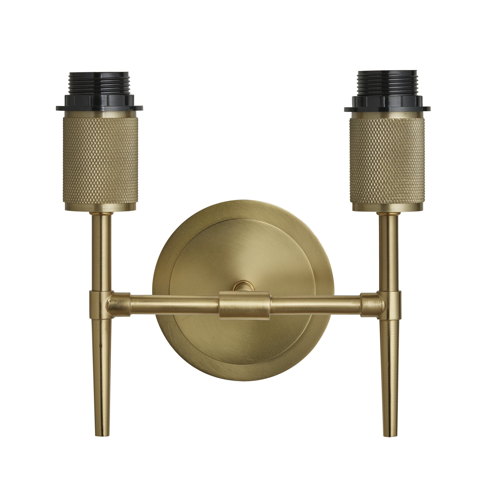 Knurled Cylinder Torch Double Wall Light - Light Natural Cotton