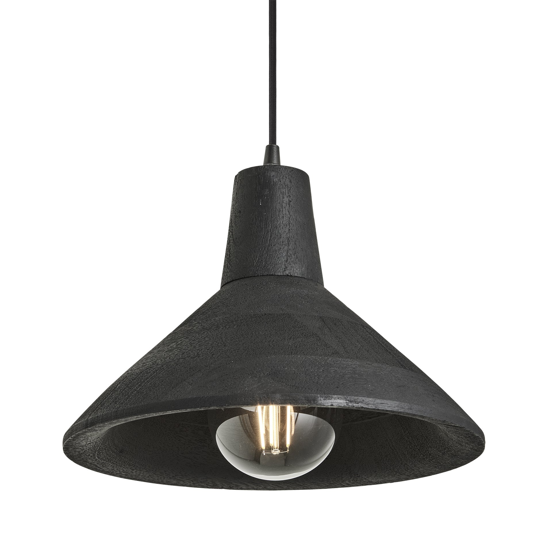 Maribo Wooden Pendant Light - 12 inch