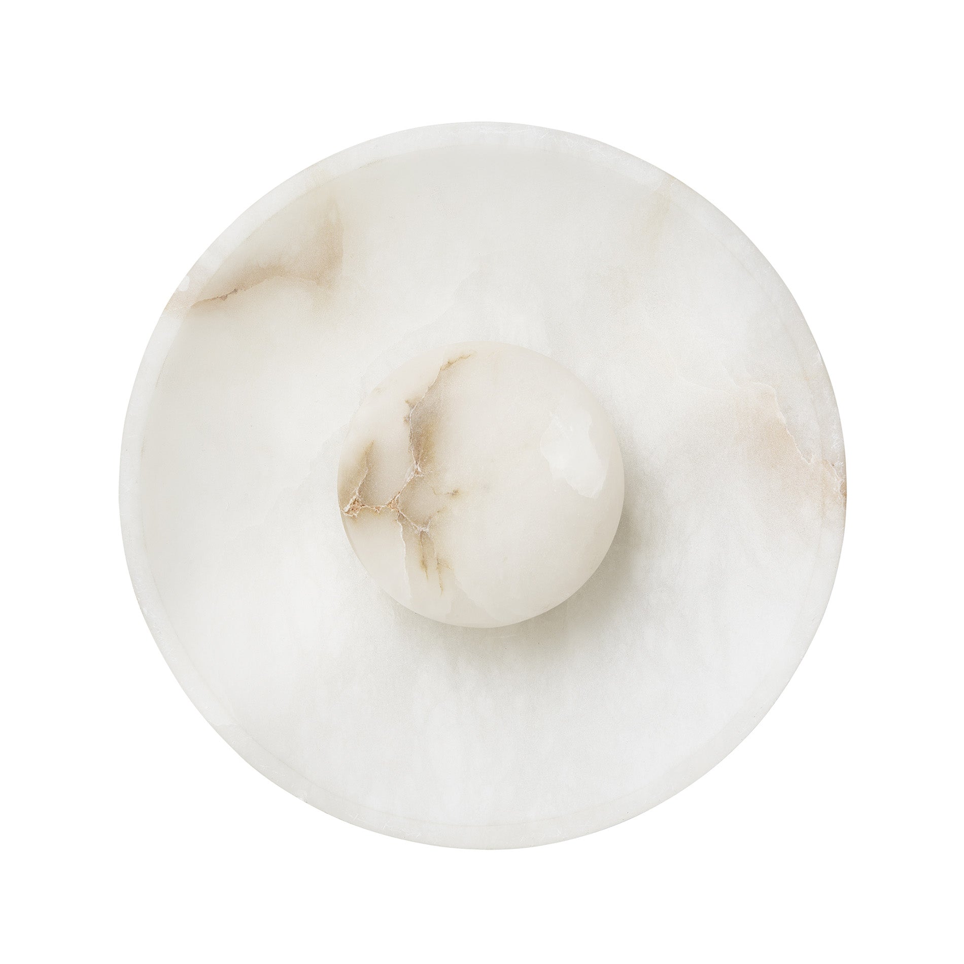 Alabaster Stone Diffuser Wall Light - 10 inch - White