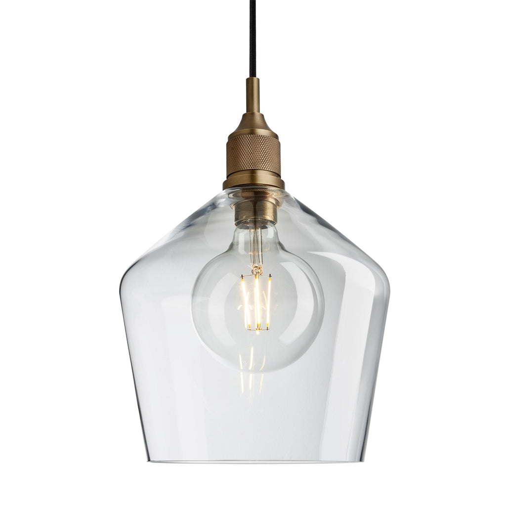 Noho Glass Schoolhouse Pendant Light - 10 Inch