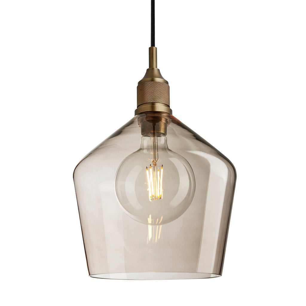 Noho Glass Schoolhouse Pendant Light - 10 Inch