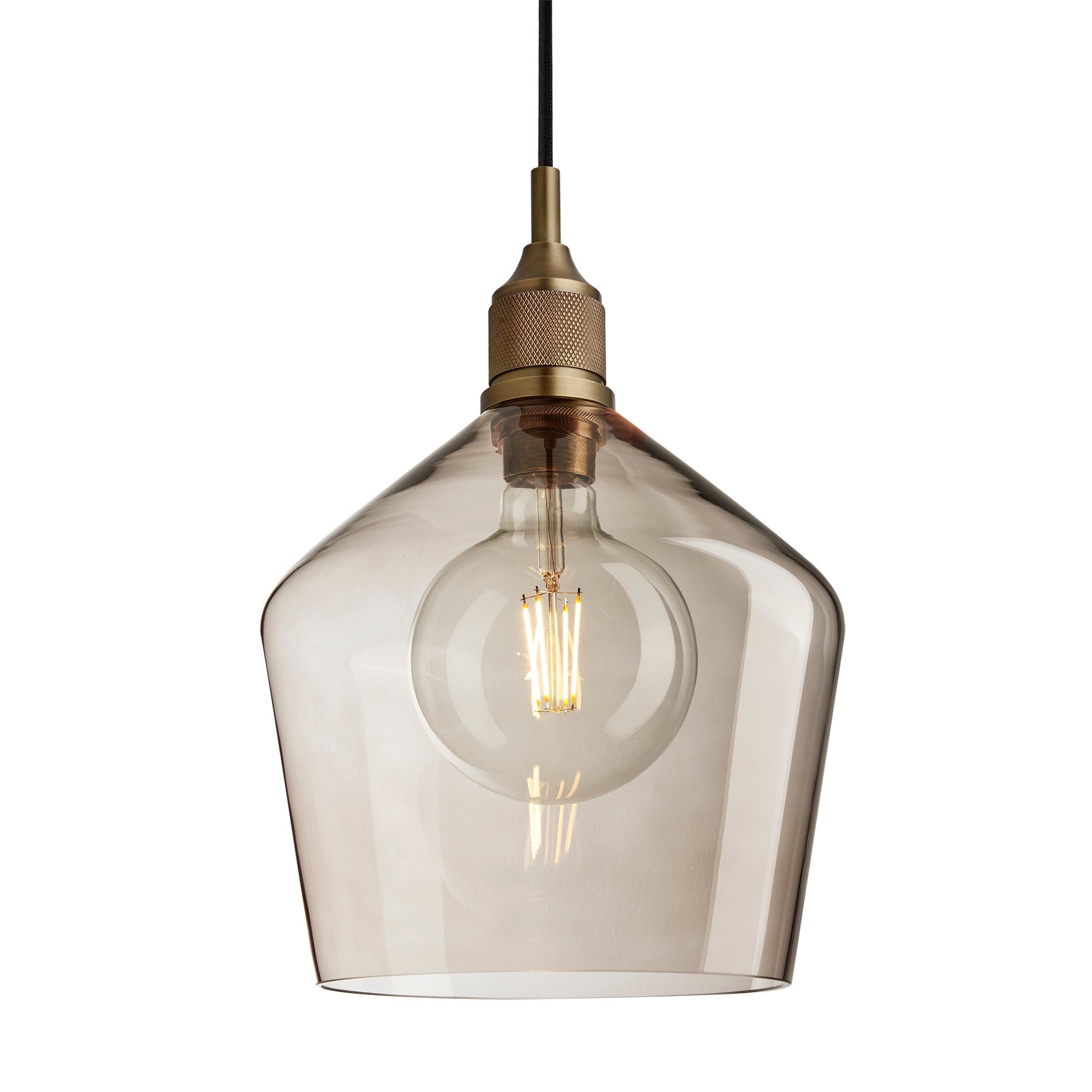Noho Glass Schoolhouse Pendant Light - 10 Inch