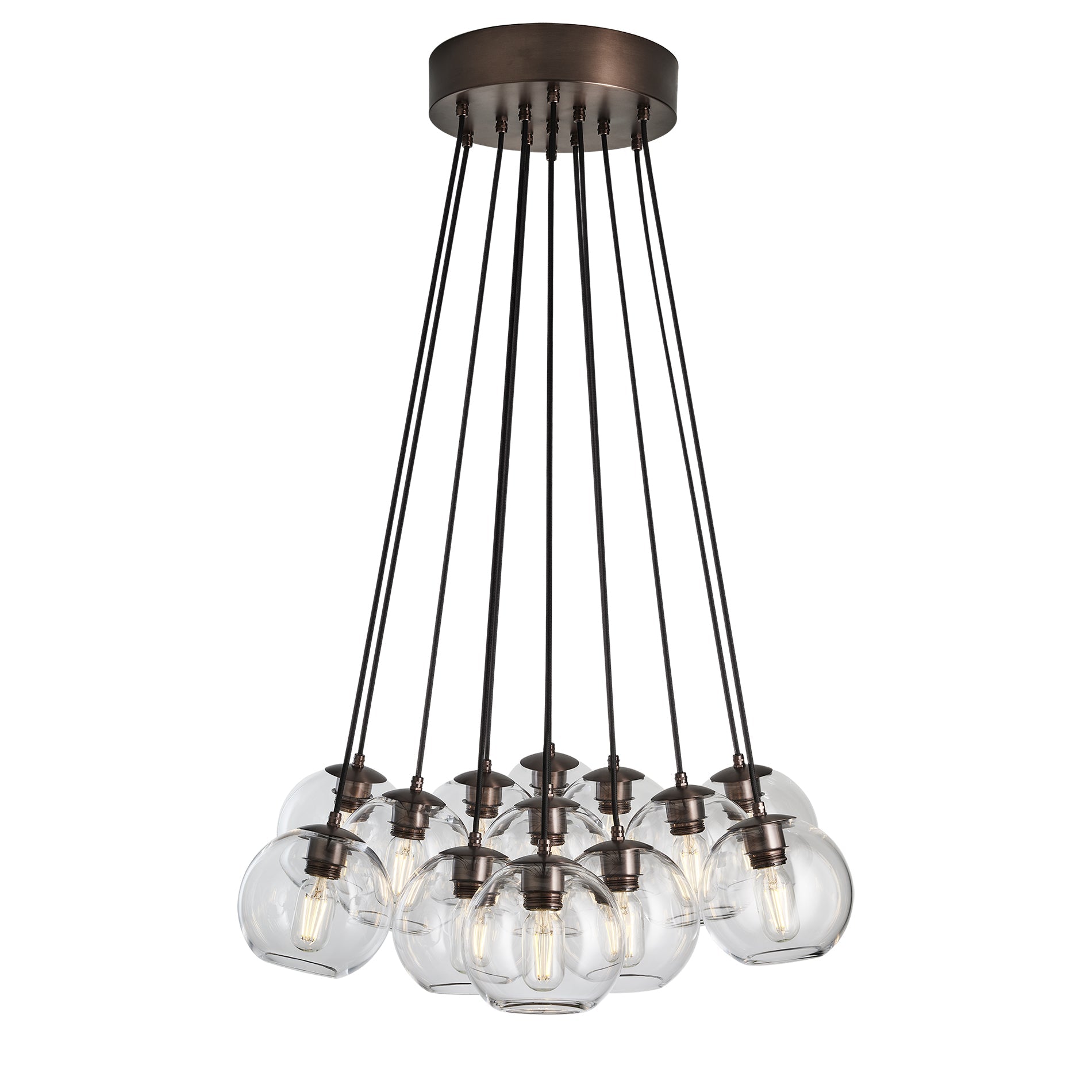 Preston Glass Globe 13 Wire Cluster Lights - 7 Inch