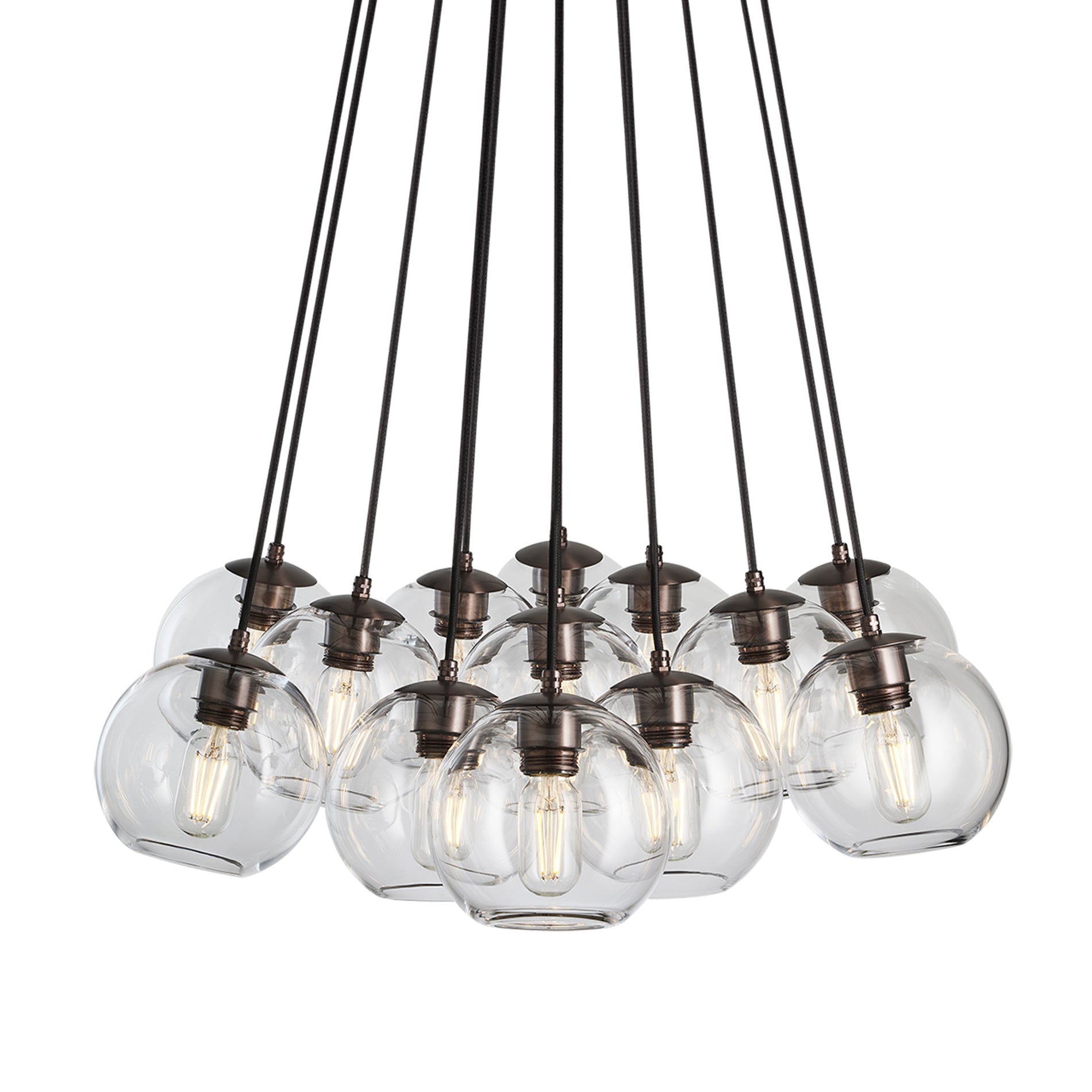Preston Glass Globe 13 Wire Cluster Lights - 7 Inch