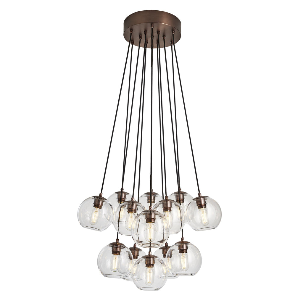Preston Glass Globe 13 Wire Cluster Lights - 7 Inch