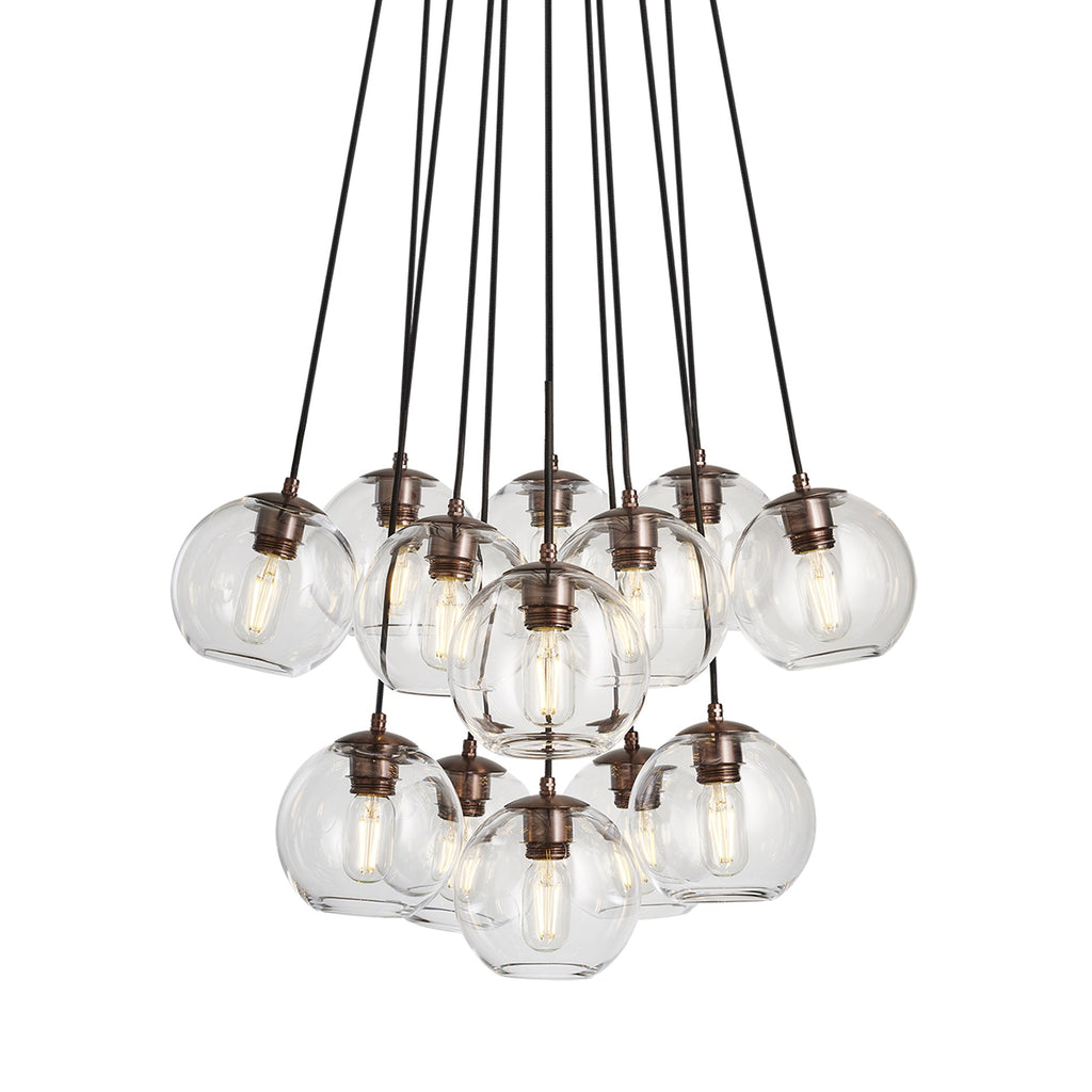 Preston Glass Globe 13 Wire Cluster Lights - 7 Inch
