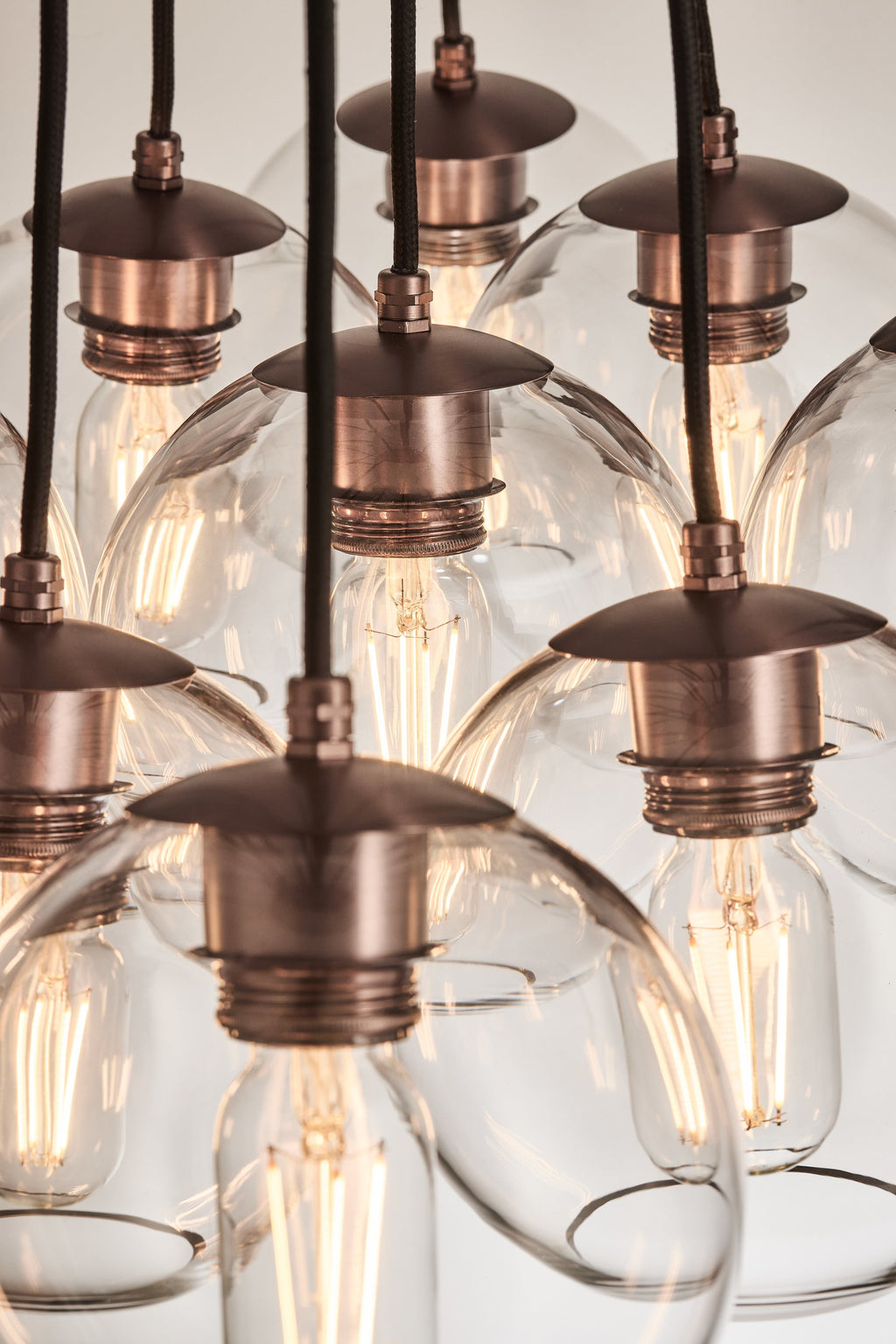 Preston Glass Globe 13 Wire Cluster Lights - 7 Inch