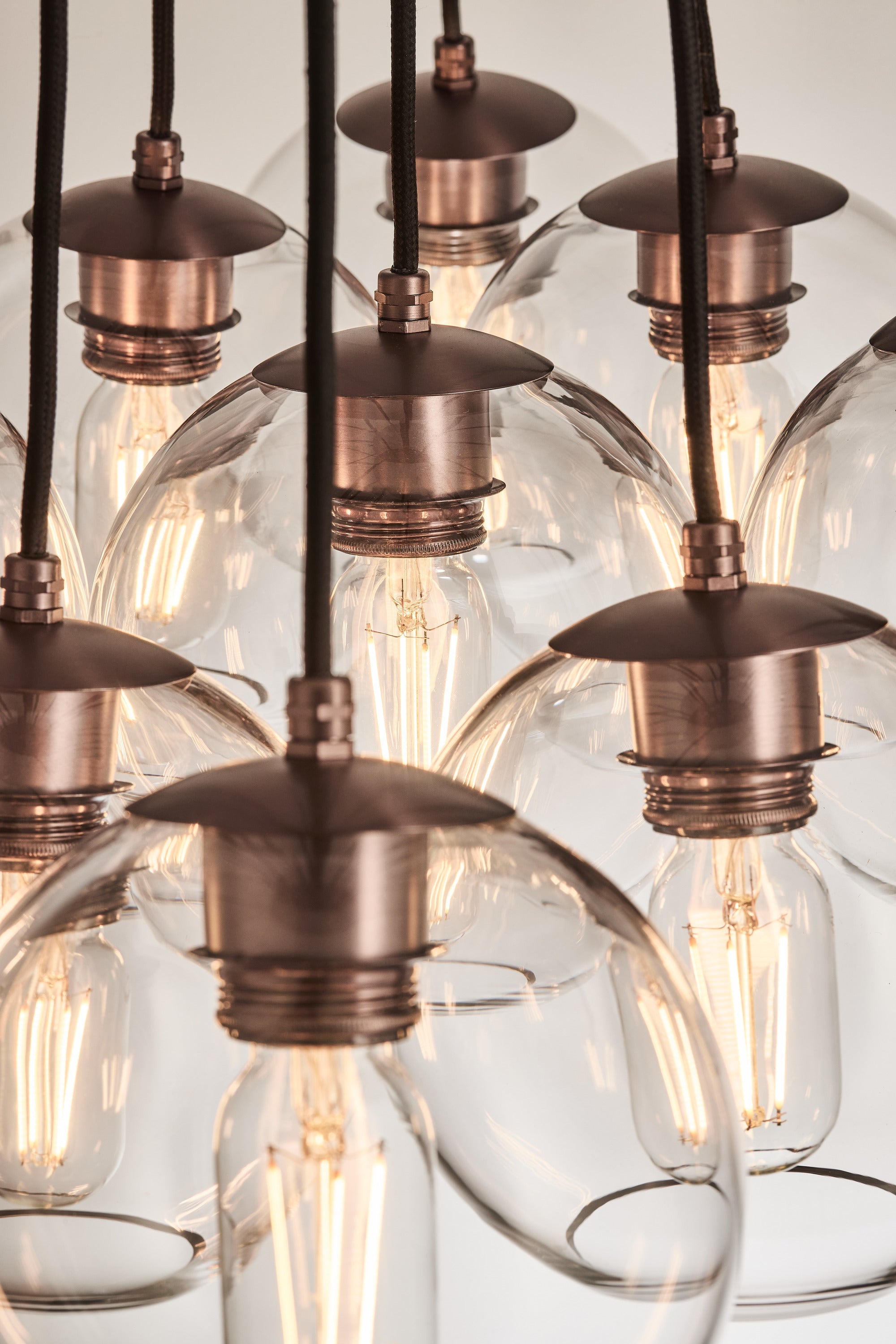 Preston Glass Globe 13 Wire Cluster Lights - 7 Inch